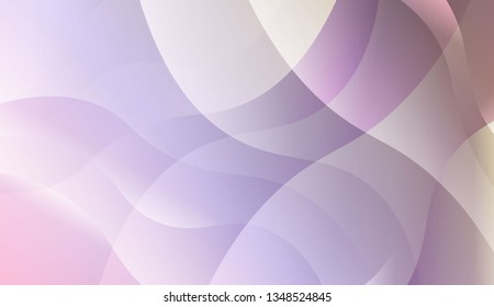 Abstract Waves. Futuristic Technology Style Background. For Futuristic Ad, Booklets. Vector Illustration with Color Gradient.