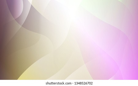 Abstract Waves. Futuristic Technology Style Background. For Futuristic Ad, Booklets. Vector Illustration with Color Gradient.