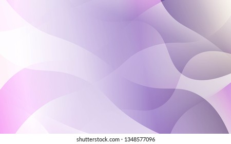 Abstract Waves. Futuristic Technology Style Background. For Futuristic Ad, Booklets. Vector Illustration with Color Gradient.