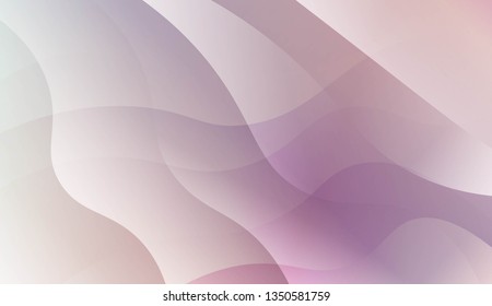 Abstract Waves. Futuristic Technology Style Background. For Futuristic Ad, Booklets. Vector Illustration with Color Gradient.