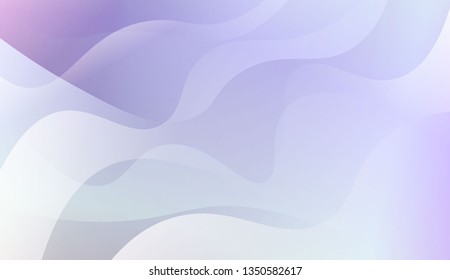 Abstract Waves. Futuristic Technology Style Background. For Futuristic Ad, Booklets. Vector Illustration with Color Gradient.