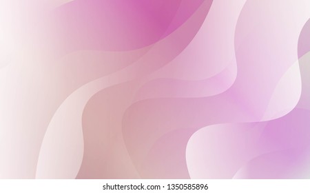 Abstract Waves. Futuristic Technology Style Background. For Futuristic Ad, Booklets. Vector Illustration with Color Gradient.