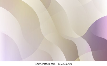 Abstract Waves. Futuristic Technology Style Background. For Futuristic Ad, Booklets. Vector Illustration with Color Gradient.