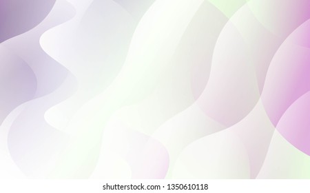 Abstract Waves. Futuristic Technology Style Background. For Futuristic Ad, Booklets. Vector Illustration with Color Gradient.