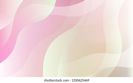Abstract Waves. Futuristic Technology Style Background. For Futuristic Ad, Booklets. Vector Illustration with Color Gradient.