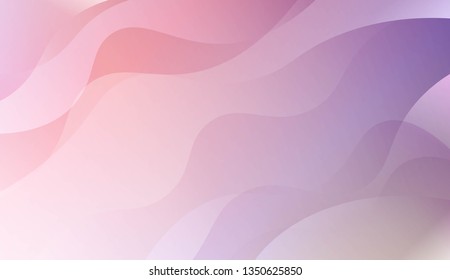 Abstract Waves. Futuristic Technology Style Background. For Futuristic Ad, Booklets. Vector Illustration with Color Gradient.