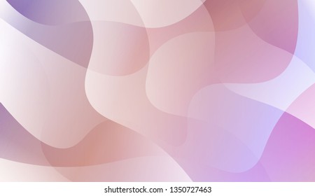 Abstract Waves. Futuristic Technology Style Background. For Futuristic Ad, Booklets. Vector Illustration with Color Gradient.