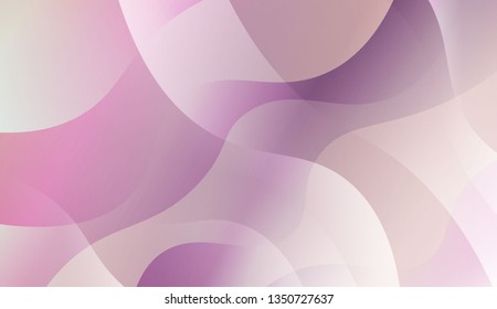 Abstract Waves. Futuristic Technology Style Background. For Futuristic Ad, Booklets. Vector Illustration with Color Gradient.