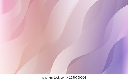 Abstract Waves. Futuristic Technology Style Background. For Futuristic Ad, Booklets. Vector Illustration with Color Gradient.