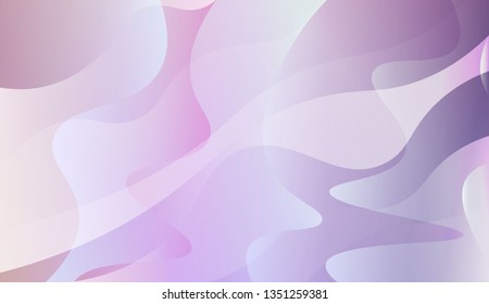 Abstract Waves. Futuristic Technology Style Background. For Futuristic Ad, Booklets. Vector Illustration with Color Gradient.