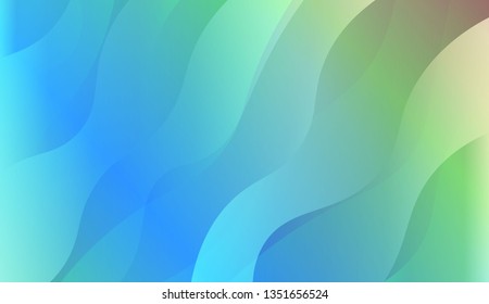 Abstract Waves. Futuristic Technology Style Background. For Futuristic Ad, Booklets. Vector Illustration with Color Gradient.