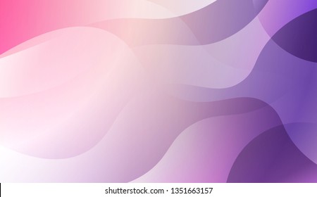 Abstract Waves. Futuristic Technology Style Background. For Futuristic Ad, Booklets. Vector Illustration with Color Gradient.