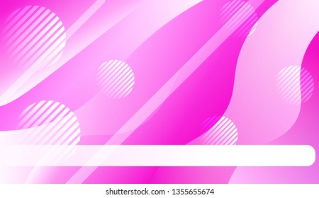 Abstract Waves. Futuristic Technology Style Background. For Cover Page, Landing Page, Banner. Vector Illustration with Color Gradient