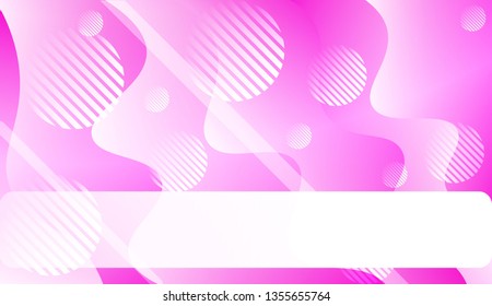 Abstract Waves. Futuristic Technology Style Background. For Cover Page, Landing Page, Banner. Vector Illustration with Color Gradient