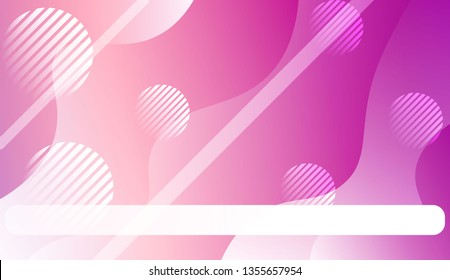 Abstract Waves. Futuristic Technology Style Background. For Cover Page, Landing Page, Banner. Vector Illustration with Color Gradient