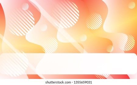 Abstract Waves. Futuristic Technology Style Background. For Cover Page, Landing Page, Banner. Vector Illustration with Color Gradient