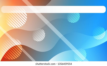 Abstract Waves. Futuristic Technology Style Background. For Your Design Wallpapers Presentation. Vector Illustration with Color Gradient