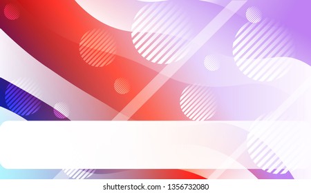 Abstract Waves. Futuristic Technology Style Background. For Your Design Wallpapers Presentation. Vector Illustration with Color Gradient