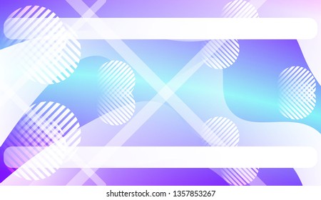 Abstract Waves. Futuristic Technology Style Background. For Your Design Wallpapers Presentation. Vector Illustration with Color Gradient