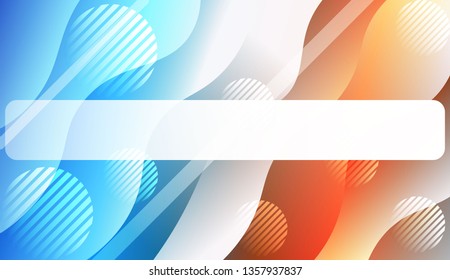 Abstract Waves. Futuristic Technology Style Background. For Your Design Wallpapers Presentation. Vector Illustration with Color Gradient