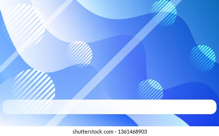 Abstract Waves. Futuristic Technology Style Background. For Cover Page, Landing Page, Banner. Vector Illustration with Color Gradient