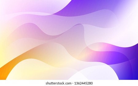 Abstract Waves. Futuristic Technology Style Background. For Creative Templates, Cards, Color Covers Set. Vector Illustration with Color Gradient