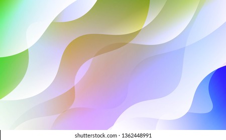 Abstract Waves. Futuristic Technology Style Background. For Creative Templates, Cards, Color Covers Set. Vector Illustration with Color Gradient