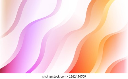 Abstract Waves. Futuristic Technology Style Background. For Creative Templates, Cards, Color Covers Set. Vector Illustration with Color Gradient