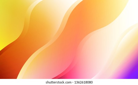 Abstract Waves. Futuristic Technology Style Background. For Creative Templates, Cards, Color Covers Set. Vector Illustration with Color Gradient