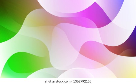 Abstract Waves. Futuristic Technology Style Background. For Creative Templates, Cards, Color Covers Set. Vector Illustration with Color Gradient