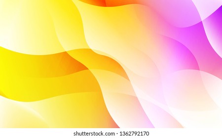 Abstract Waves. Futuristic Technology Style Background. For Creative Templates, Cards, Color Covers Set. Vector Illustration with Color Gradient