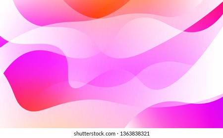 Abstract Waves. Futuristic Technology Style Background. For Creative Templates, Cards, Color Covers Set. Vector Illustration with Color Gradient