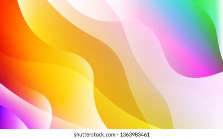Abstract Waves. Futuristic Technology Style Background. For Creative Templates, Cards, Color Covers Set. Vector Illustration with Color Gradient