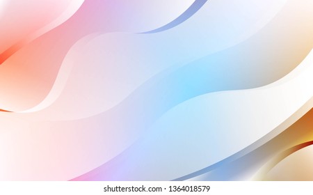 Abstract Waves. Futuristic Technology Style Background. For Creative Templates, Cards, Color Covers Set. Vector Illustration with Color Gradient