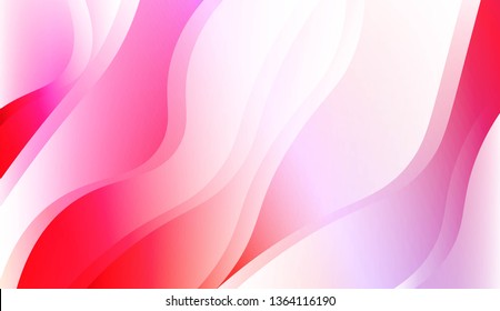 Abstract Waves. Futuristic Technology Style Background. For Creative Templates, Cards, Color Covers Set. Vector Illustration with Color Gradient