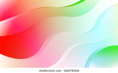 Abstract Waves. Futuristic Technology Style Background. For Creative Templates, Cards, Color Covers Set. Vector Illustration with Color Gradient