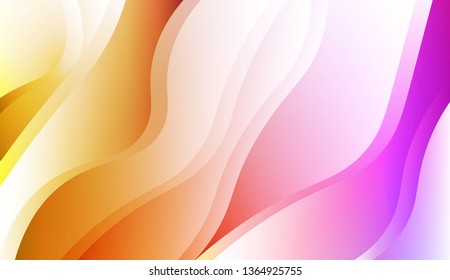 Abstract Waves. Futuristic Technology Style Background. For Creative Templates, Cards, Color Covers Set. Vector Illustration with Color Gradient