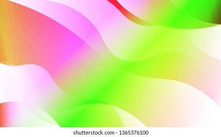 Abstract Waves. Futuristic Technology Style Background. For Creative Templates, Cards, Color Covers Set. Vector Illustration with Color Gradient