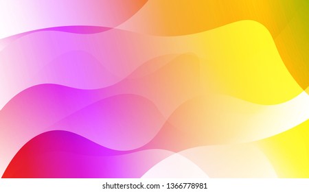 Abstract Waves. Futuristic Technology Style Background. For Creative Templates, Cards, Color Covers Set. Vector Illustration with Color Gradient