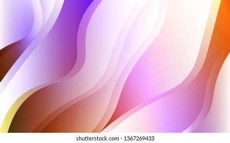Abstract Waves. Futuristic Technology Style Background. For Creative Templates, Cards, Color Covers Set. Vector Illustration with Color Gradient