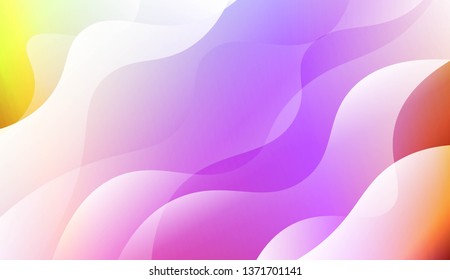 Abstract Waves. Futuristic Technology Style Background. For Creative Templates, Cards, Color Covers Set. Vector Illustration with Color Gradient