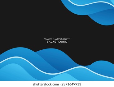 abstract waves gradient background modern style design