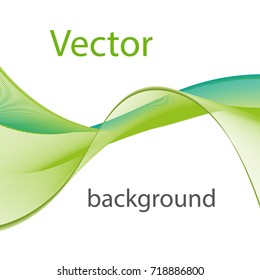 abstract waves in green tones