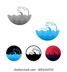 Abstract Waves Icon Illustration, can be used for business designs, presentation designs or any suitable designs.