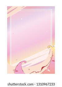 Abstract Waves illustration background for text