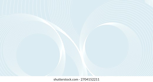 Ondas abstratas, azul claro, círculos, linhas delicadas, fundo minimalista, adequado para adicionar profundidade a projetos digitais que oferecem uma estética moderna