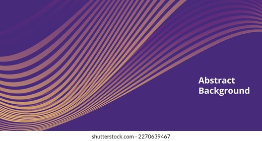 Diseño de la plantilla de ilustración de fondo de línea de ondas abstractas