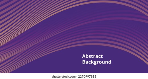 Diseño de la plantilla de ilustración de fondo de línea de ondas abstractas