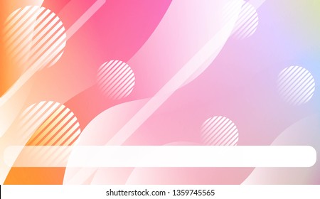 Abstract Waves, Line, Geometric Shape. Futuristic Technology Style Background. For Creative Templates, Cards, Color Covers Set. Vector Illustration with Color Gradient