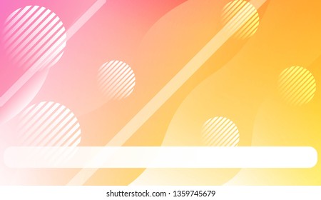 Abstract Waves, Line, Geometric Shape. Futuristic Technology Style Background. For Creative Templates, Cards, Color Covers Set. Vector Illustration with Color Gradient